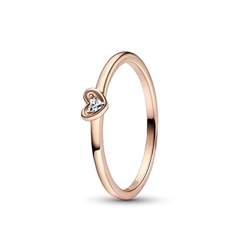 Imagen de Pandora Moments Anillo corazón radiante oro rosa 14 qt 💍 en OfertitasTOP