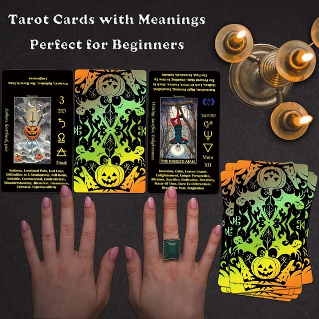 Thumbnail 3 de Smoostart Schwarze Tarotkarten Halloween-Design 🎴