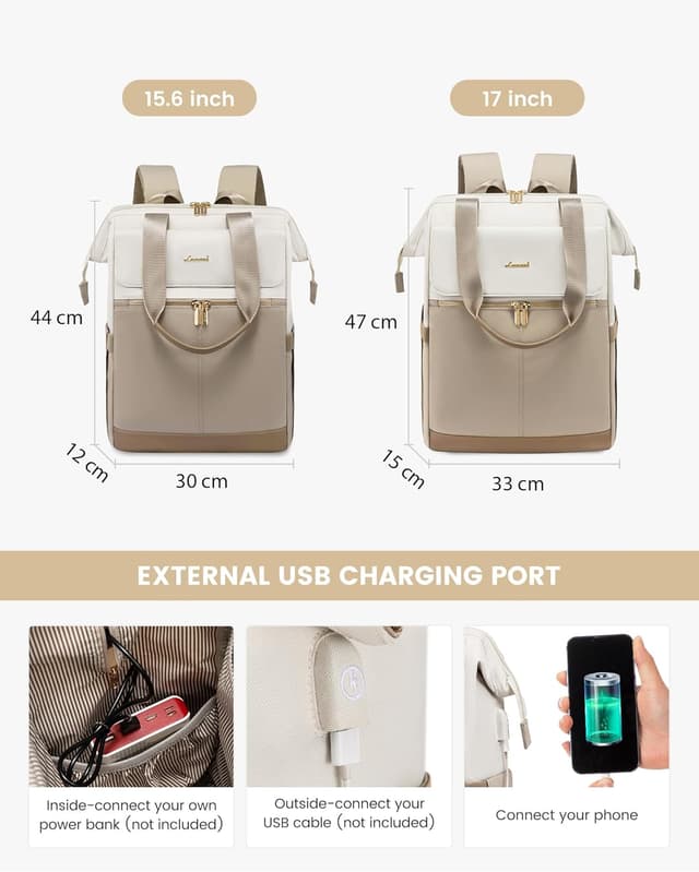 Detalle 2 de LOVEVOOK 15.6 inch Backpack for Women