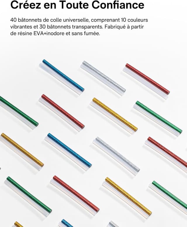 Thumbnail 4 de HOTO Pistolet à Colle 3000mAh pour DIY