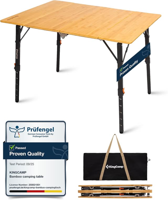 Thumbnail 6 de KingCamp Tavolo bambù 100x72 cm