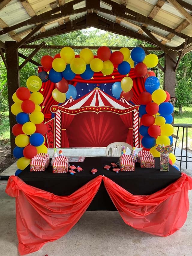 Thumbnail 3 de BUTEN Circus Carnival Backdrop 7x5ft