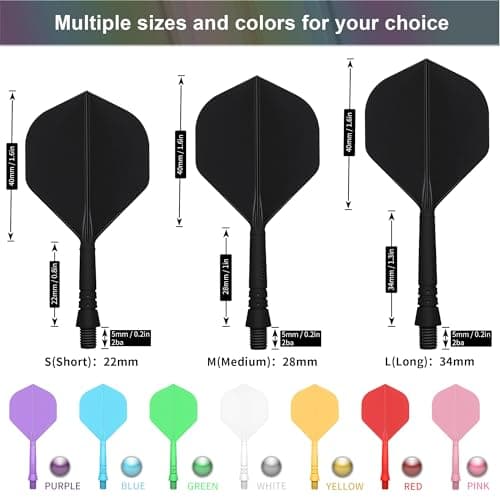 Thumbnail 1 de CyeeLife CF02A 6pcs dart flights and shafts