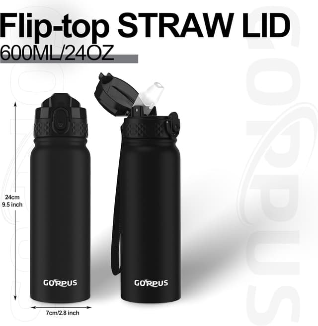 Detalle 2 de GOPPUS 600ml stainless water bottle