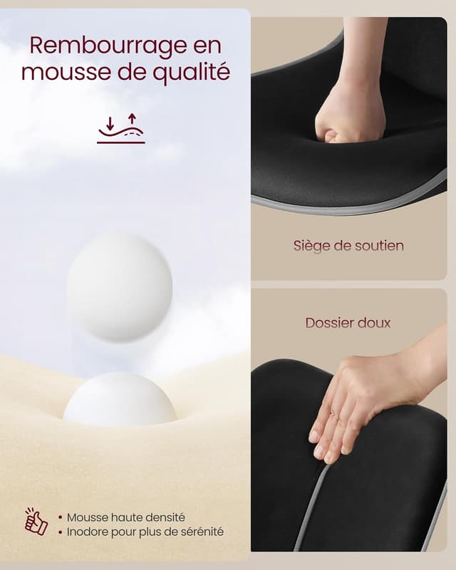 Thumbnail 5 de VASAGLE LJB188B01 Tabouret de bar réglable 45 cm