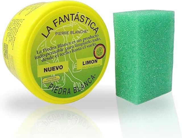 Imagen de La Fantástica Piedra Blanca (600 g) | Arcilla Limpieza + Esponja🧽 en OfertitasTOP
