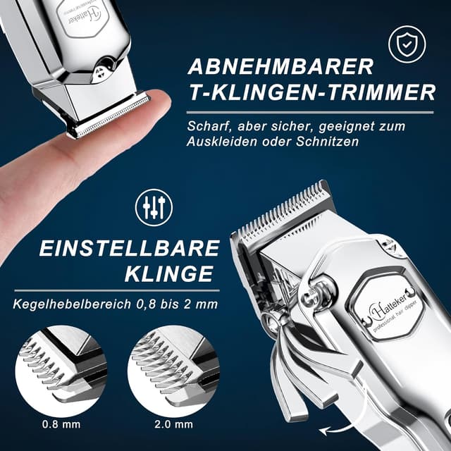 Detalle 2 de Hatteker Haarschneidemaschine 1200 mAh 💇