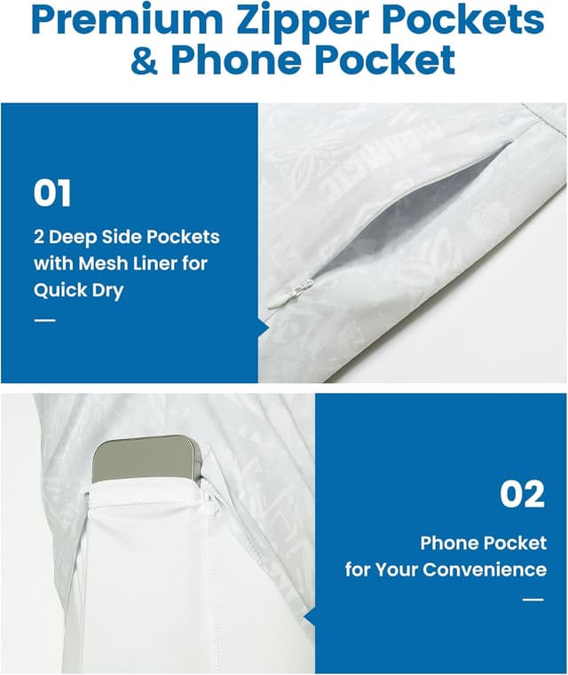 Detalle de Mens swim shorts with 5 inch inseam