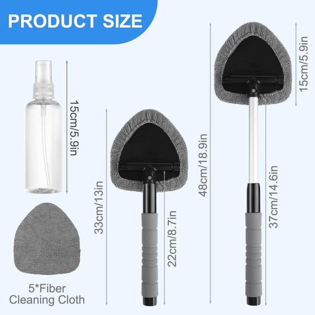 Thumbnail 1 de AMFUN Auto Scheibenreiniger 180° Grau