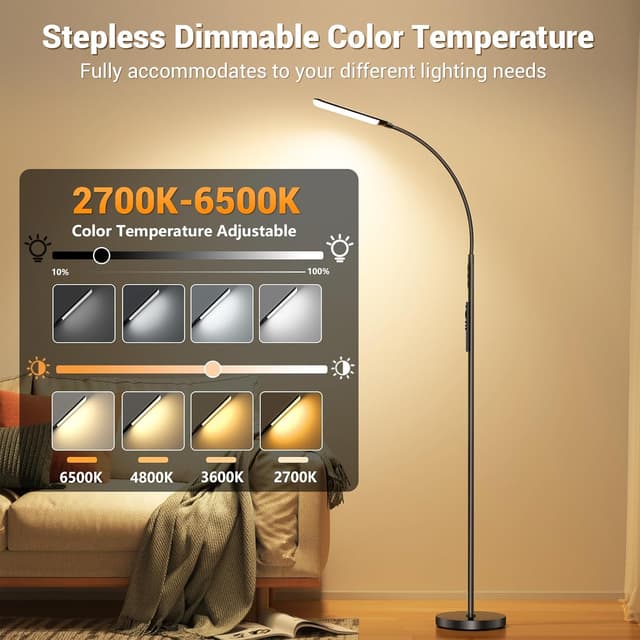 Thumbnail 1 de YICAIZI Lámpara de Pie LED 18W