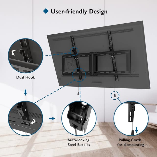 Thumbnail 3 de BONTEC TV Wall Bracket 37–82 inch