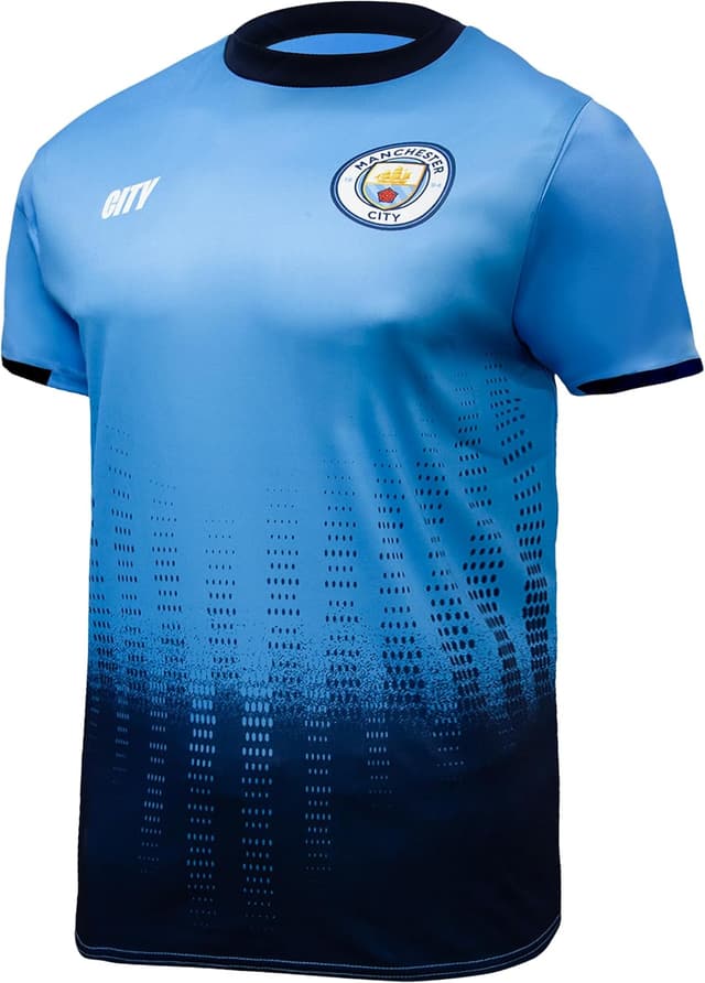 Detalle 2 de Icon Sports Manchester City FC Official Soccer Team Ultimate Fan Pack for Kids (Jacket, T-Shirts, Scarf & Ball)