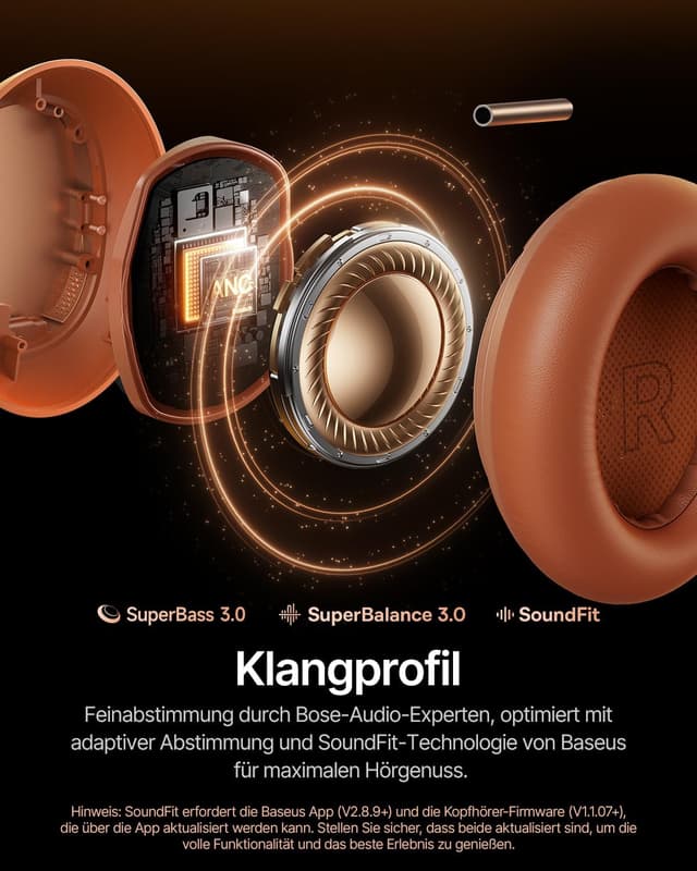 Detalle de Baseus Inspire XH1 Noise-Cancelling Kopfhörer