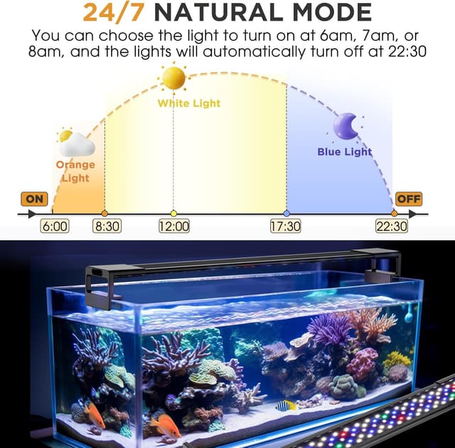 Thumbnail 4 de Hygger Clip On Aquarium Light 48W