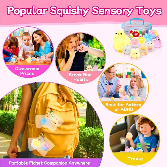 Thumbnail 5 de 10 Pack Taba Squishy Toys Kit with Toy Box