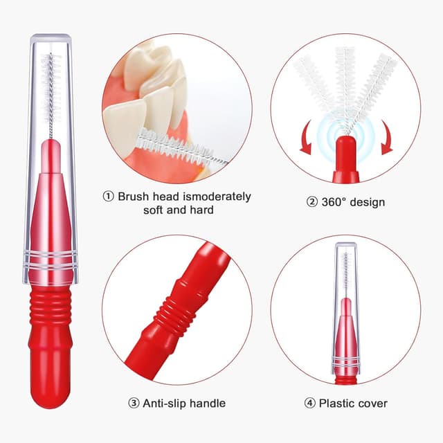 Thumbnail 5 de Milisten Interdental Brushes 50Pcs Blue