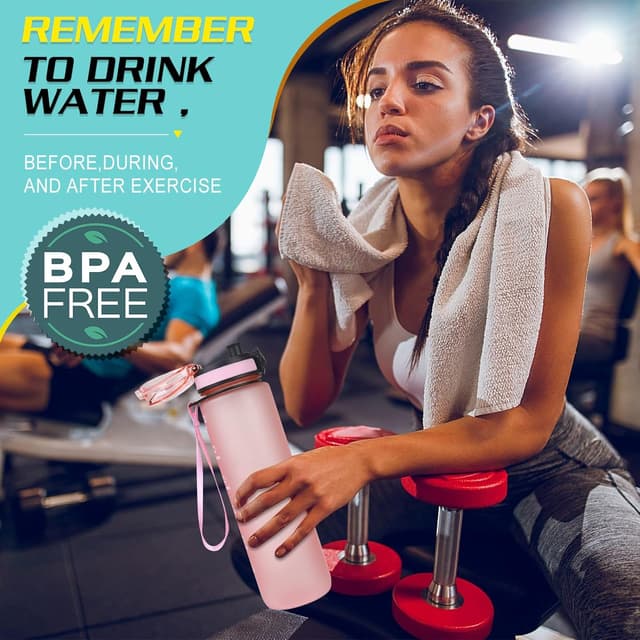 Detalle 2 de Sports Trinkflasche 1 l BPA-frei aus Tritan