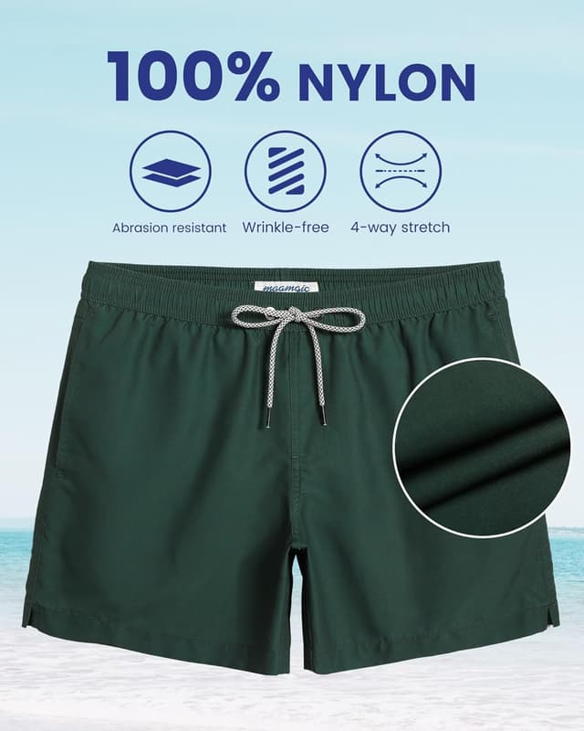 Thumbnail 6 de maamgic Men’s 5-Inch Swim Trunks with Mesh Lining — Quick-Dry Swim Shorts