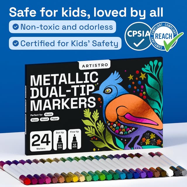 Thumbnail 6 de Artistro ARTISTRO 24 metallic paint markers