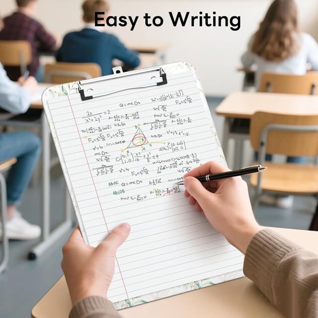 Detalle de Luminzo Klemmbrett A4 Letter für Lehrer 80 Blatt