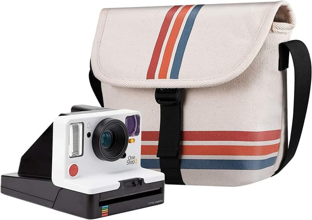Detalle 2 de FINTIE Schutzhülle für Polaroid Now/Now+ (Gen 2 I‑Type) – Segeltuch-Tasche mit verstellbarem Riemen