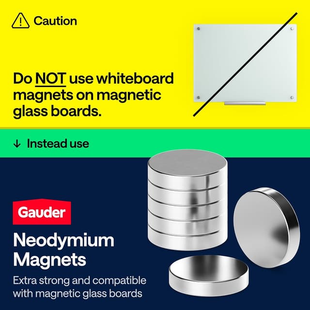 Thumbnail 6 de GAUDER Magnets for Whiteboard 18x5mm 62 Pieces