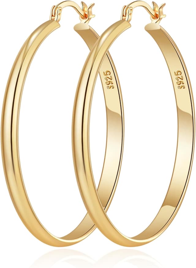 Detalle de RANKEEF Creolen mit 14K Vergoldung, 30 mm