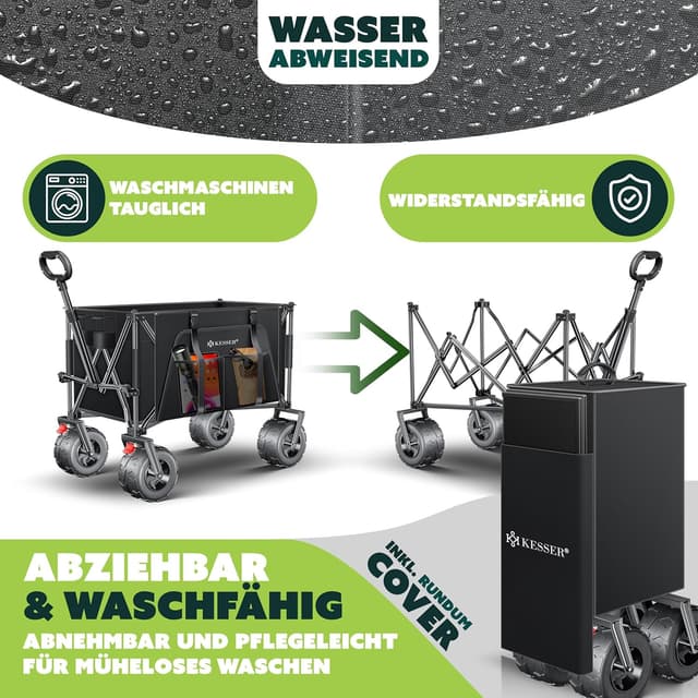 Thumbnail 5 de KESSER® Carro de Mano GTR9000 🍎 Capacidad 200 kg, plegable y resistente