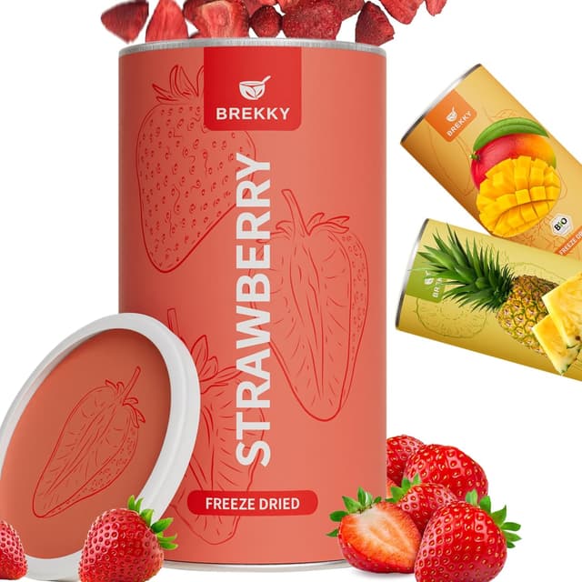 Imagen de BREKKY Gefriergetrocknete Erdbeeren 100 g en OfertitasTOP