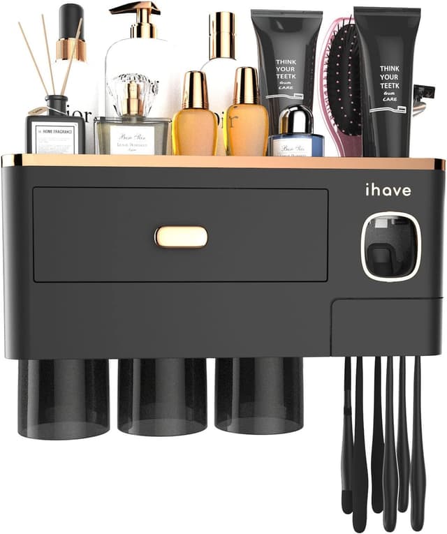 Thumbnail 6 de iHave Toothbrush Holder Wall Mounted with Dispenser