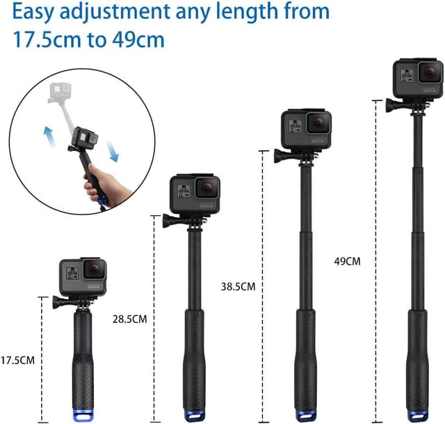 Thumbnail 2 de AFAITH Bastone Selfie Monopiede regolabile 48,3 cm