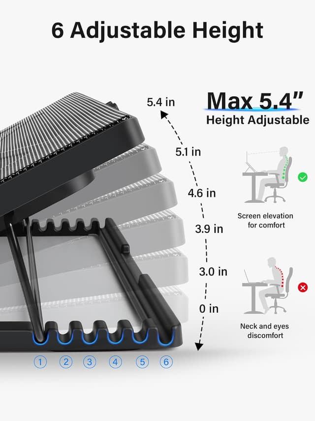 Thumbnail 2 de Kootek Laptop Cooling Pad 5 Fans