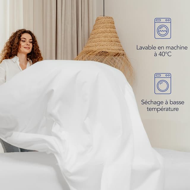 Thumbnail 4 de Dreamzie Drap Housse 160x200 Bonnet 35 cm Anthracite