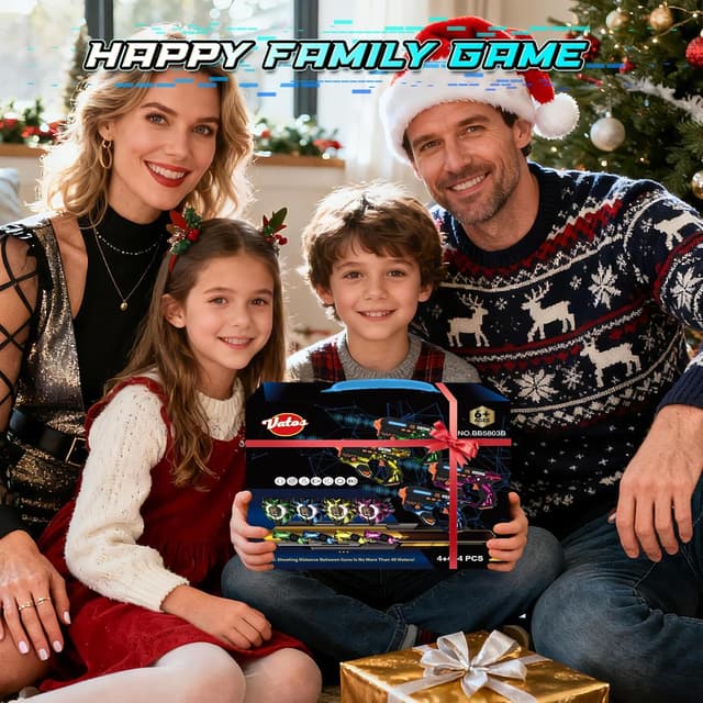 Thumbnail 6 de VATOS Rechargeable Laser Tag Set of 4 Players (360° sensors, 2.4GHz, Type-C charging)