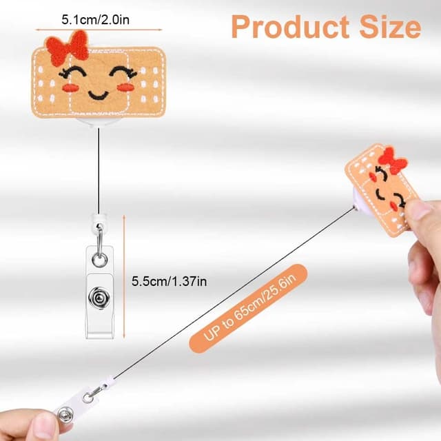 Detalle 2 de OFFCUP Porte Badge Enrouleur 8pcs