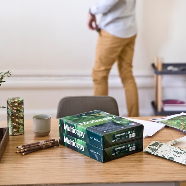 Detalle de Multicopy Next A4 Printer Paper 80gsm (500 sheets) with ColorLok, eco-certified for inkjet & laser