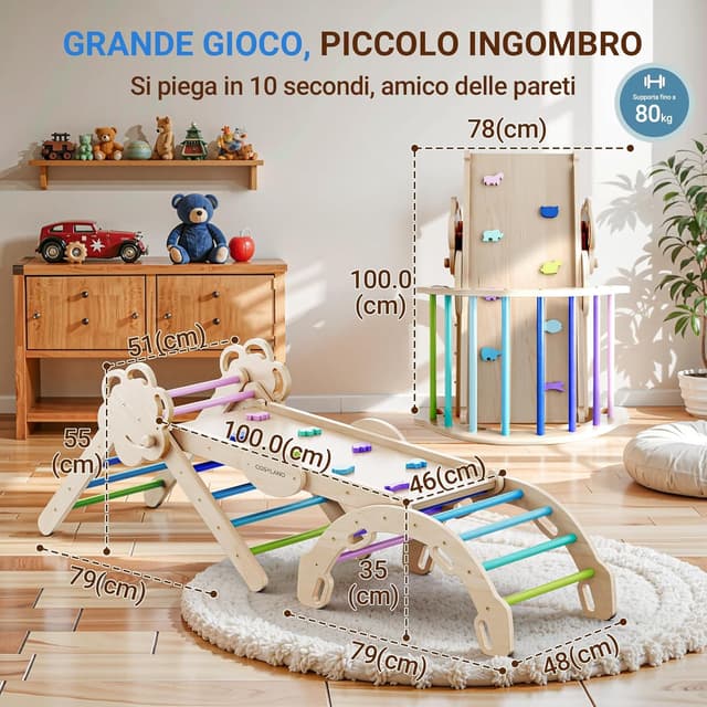 Thumbnail 6 de COSYLAND Set arrampicata 8 in 1 80 kg