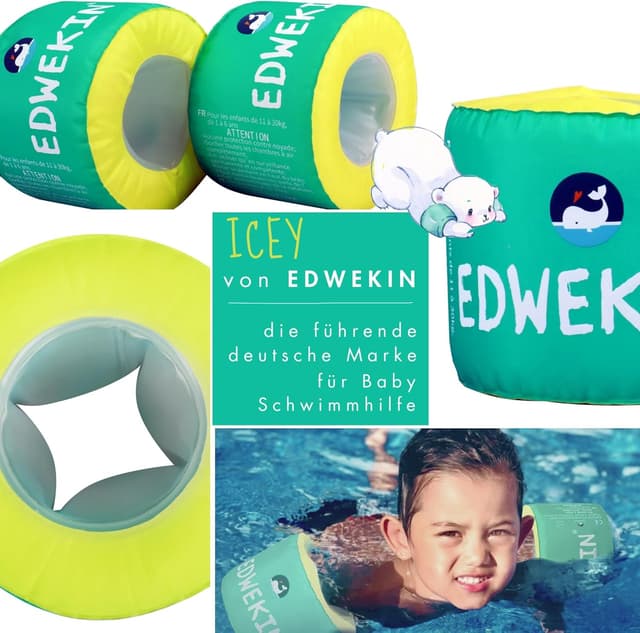 Thumbnail 4 de EDWEKIN Premium Schwimmflügel Kinder 1–6 Jahre