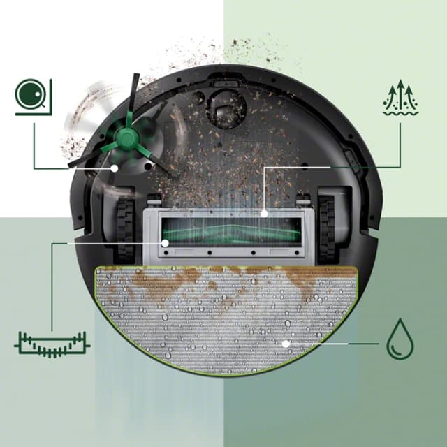 Thumbnail 8 de iRobot Roomba 105 Combo + Black Saugroboter