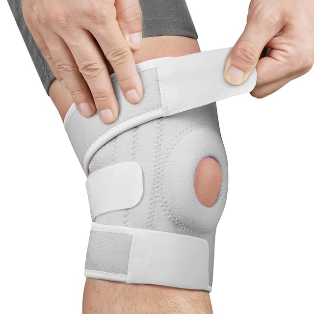 Detalle de ACWOO Genouillère de sport avec stabilisateurs latéraux et coussinets en caoutchouc rotulien