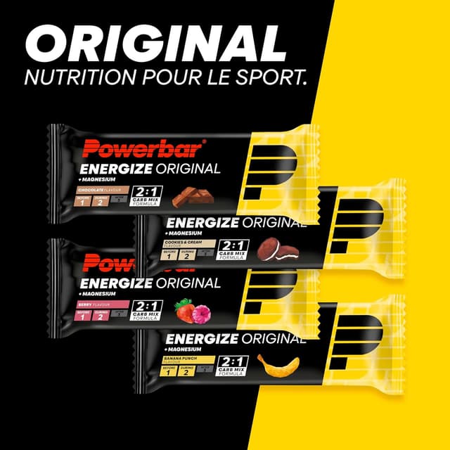 Detalle de PowerBar Energize Original chocolat 15x55g