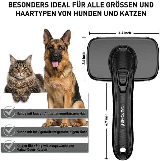 Thumbnail 4 de WOPQAEM Hundebürste für Fellpflege reduziert