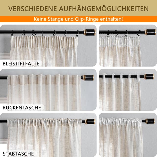 Detalle 1 de MYSKY HOME rideaux aspect lin 280 cm