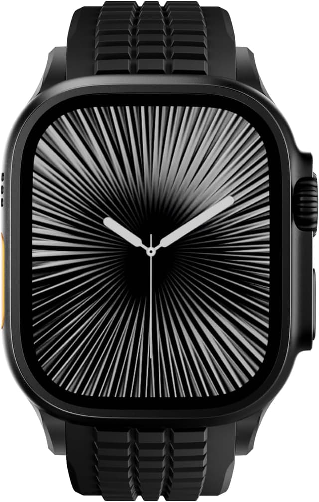 Thumbnail 6 de VKEOO modern silicone watch band for iWatch Ultra 2 / Ultra & Series 10–7 (44mm–49mm) with folding buckle