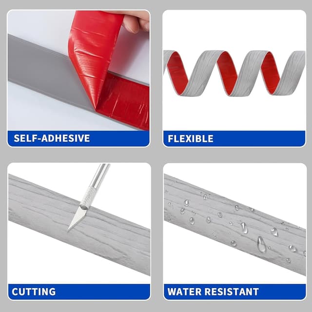 Thumbnail 2 de 6M PVC Floor Transition Strip 4cm