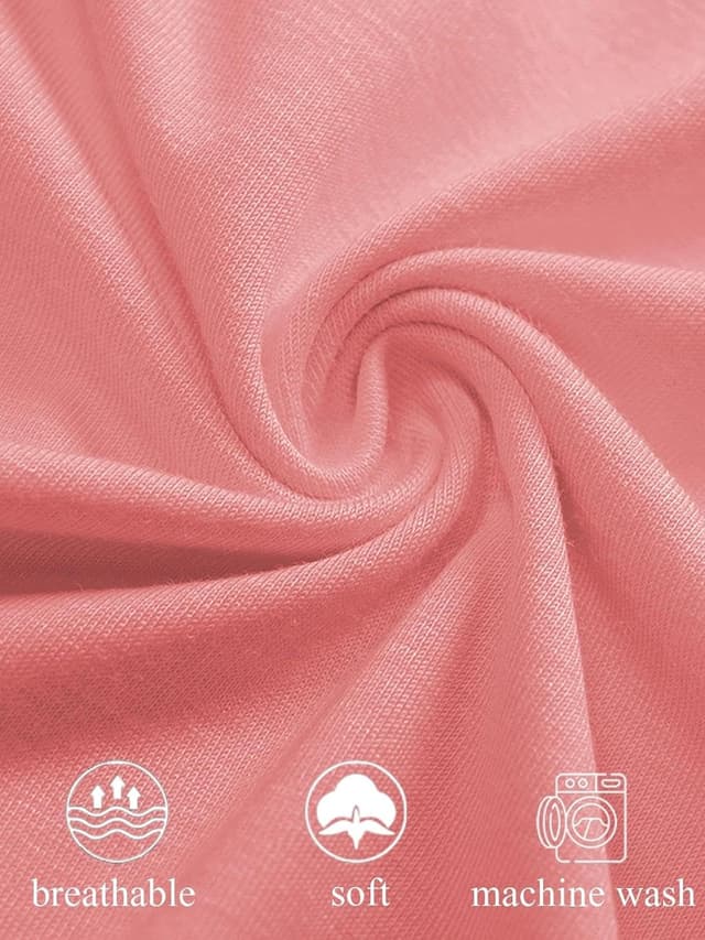 Detalle de SMENG Long Sleeve T-Shirts for Women – Crew Neck Pocket Tee with Split Hem