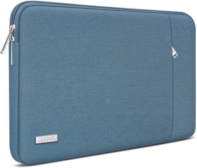 Detalle de TECOOL 14 Zoll Laptoptasche (Laptop Sleeve) wasserabweisend, Denimblau – für 14-Zoll-Notebooks
