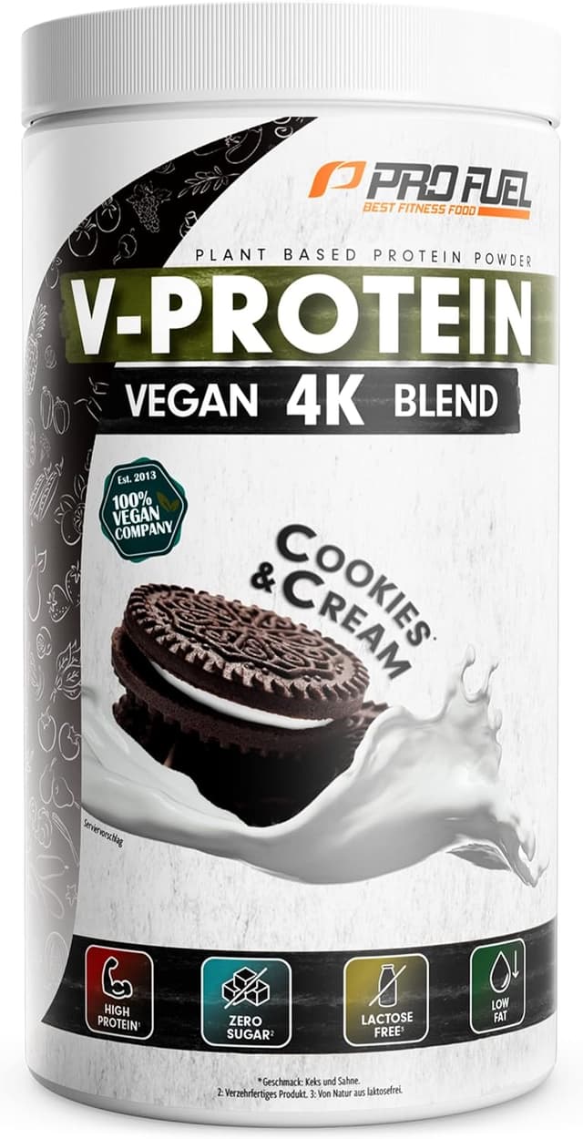 Imagen de Vegan Protein Pulver Cookies & Cream 750g en OfertitasTOP