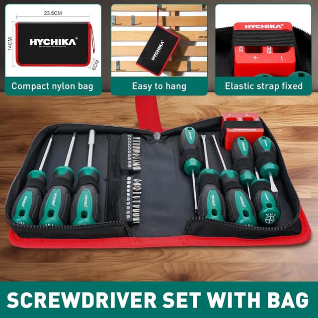 Thumbnail 3 de HYCHIKA Screwdriver Set 30-piece magnetic kit 🛠
