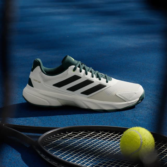 Detalle 2 de Adidas Courtjam Control 3 Tennis zapatillas blanco